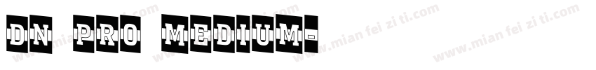 DN pro Medium字体转换